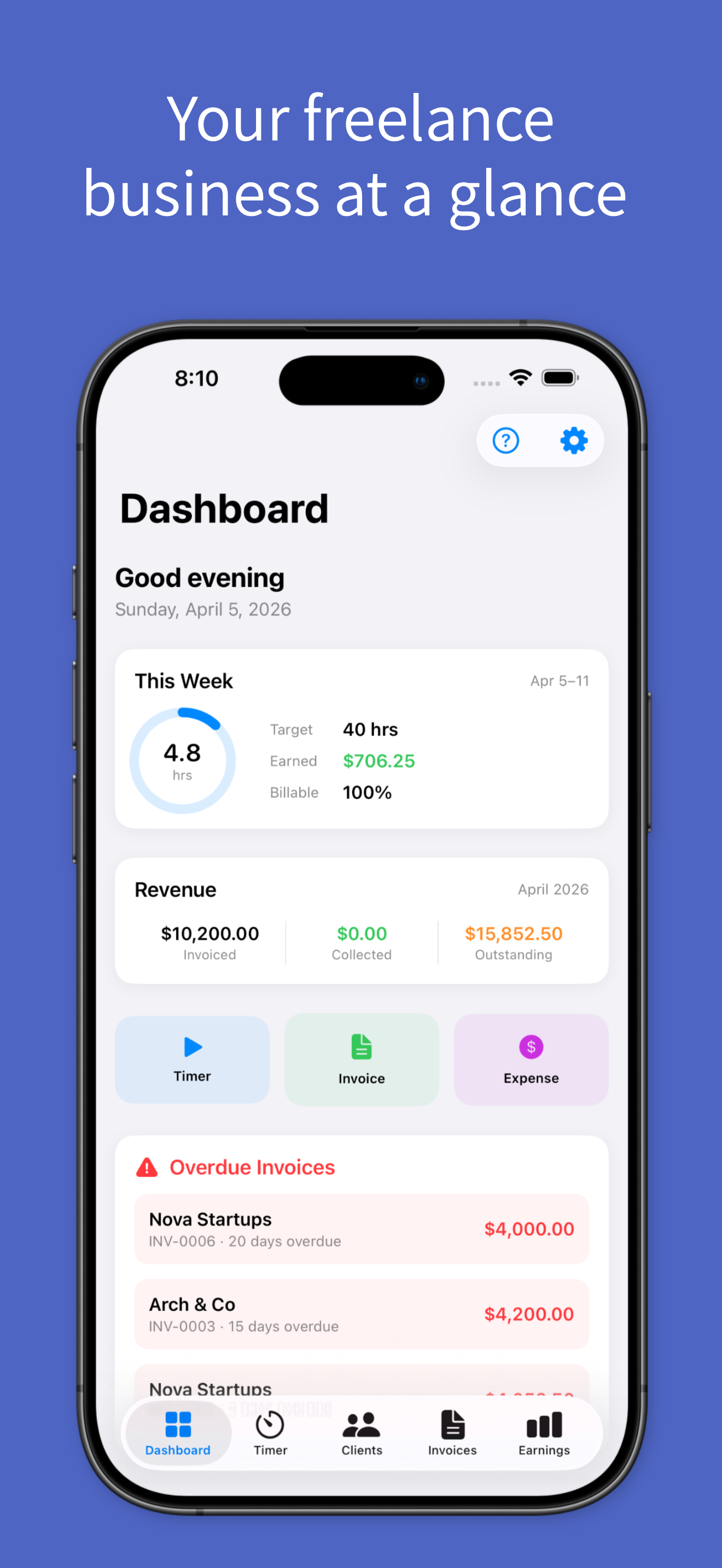Billora App Store screenshot placeholder